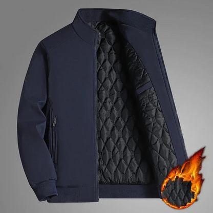 Stylish Men's Winter Jacket, Colorful Stand-Up Collar