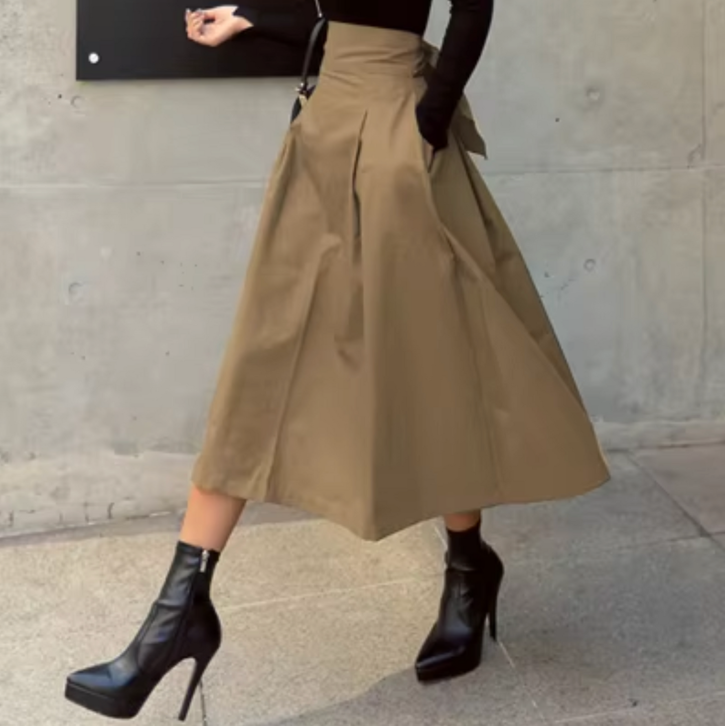 Elegant Maxi Skirt Dress for Women with Bow