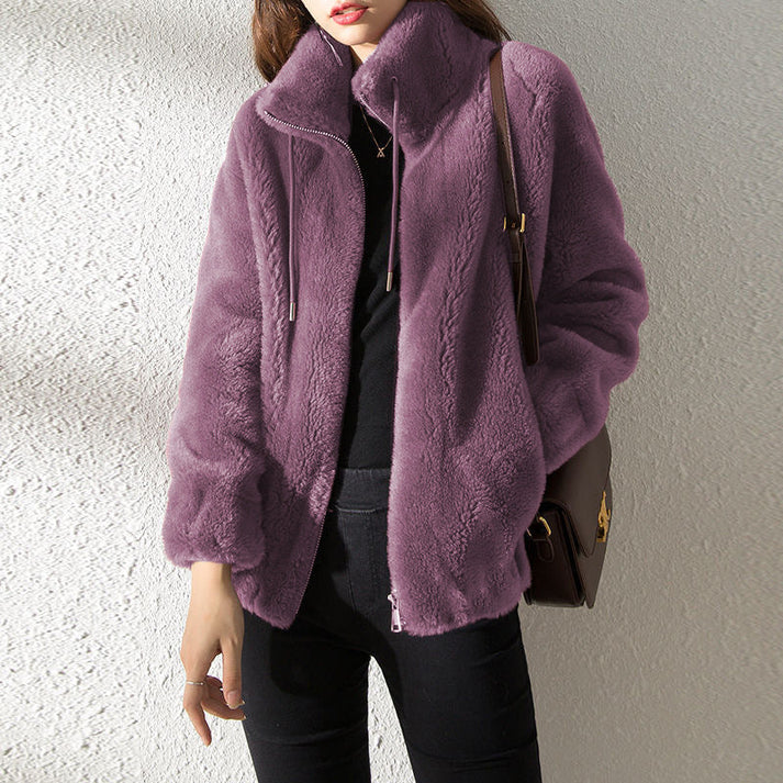 Luxury Women's Long Elegant Fur Coat
