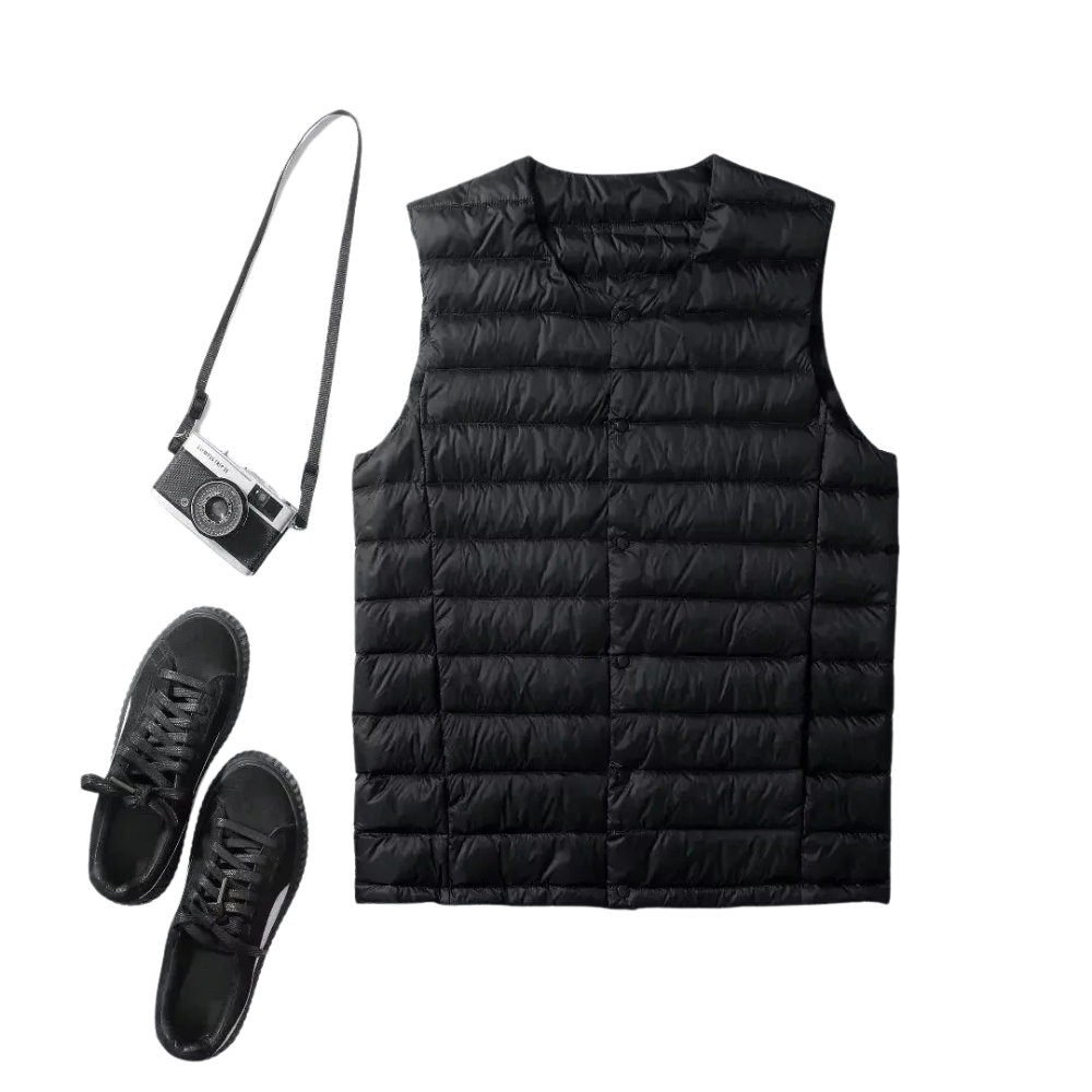 Men's Down Vest Sleeveless Lightweight & Warm Winter