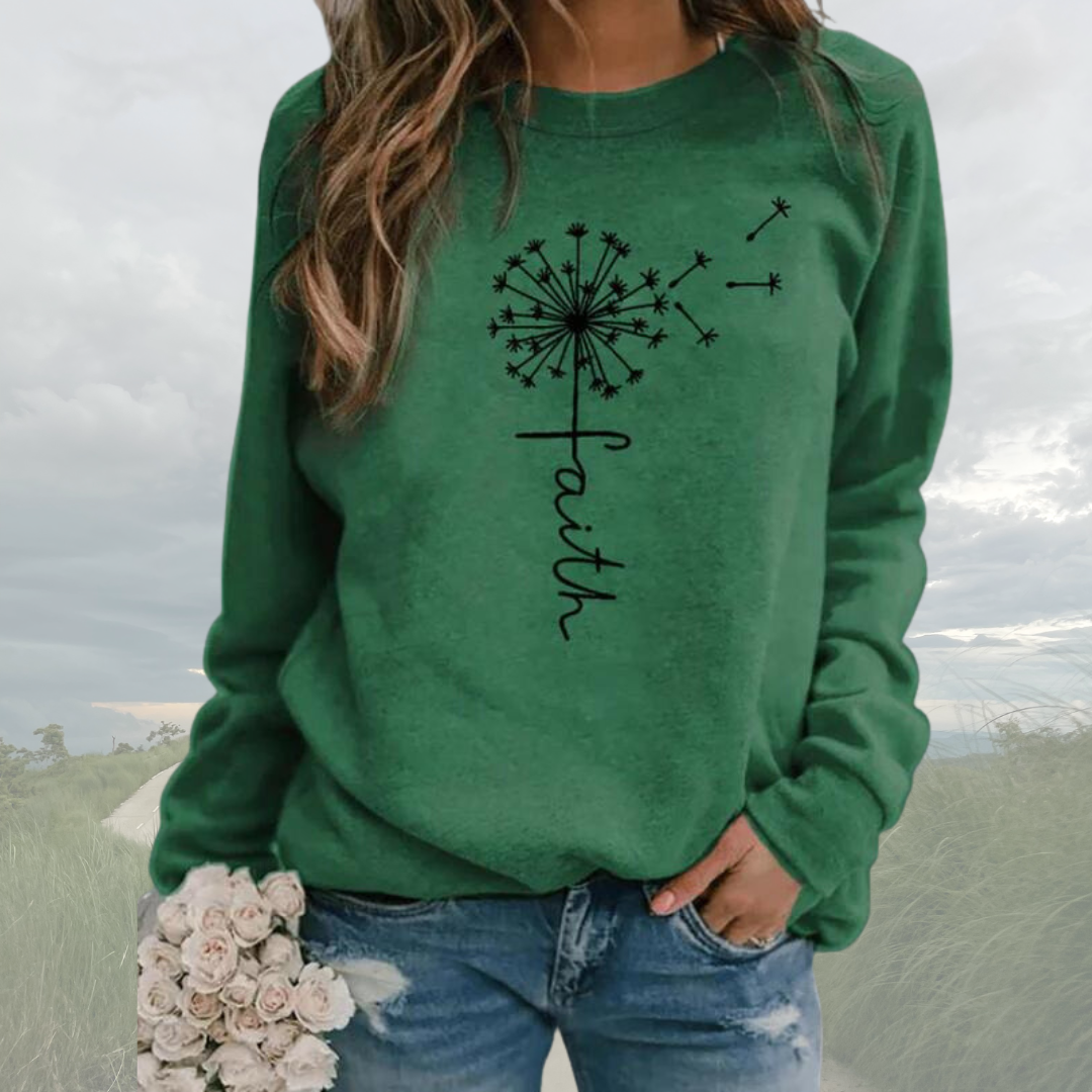 Stylish Women's Sweater Faith Design