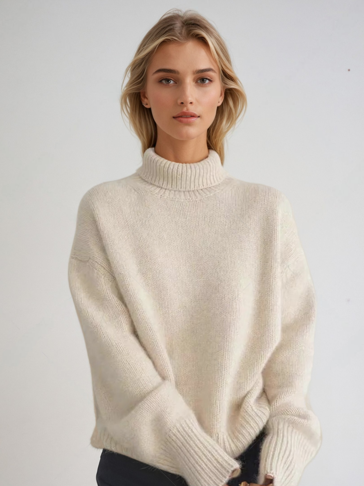Winter Rollkragenpullover Oversize Style - IdealeKleiden