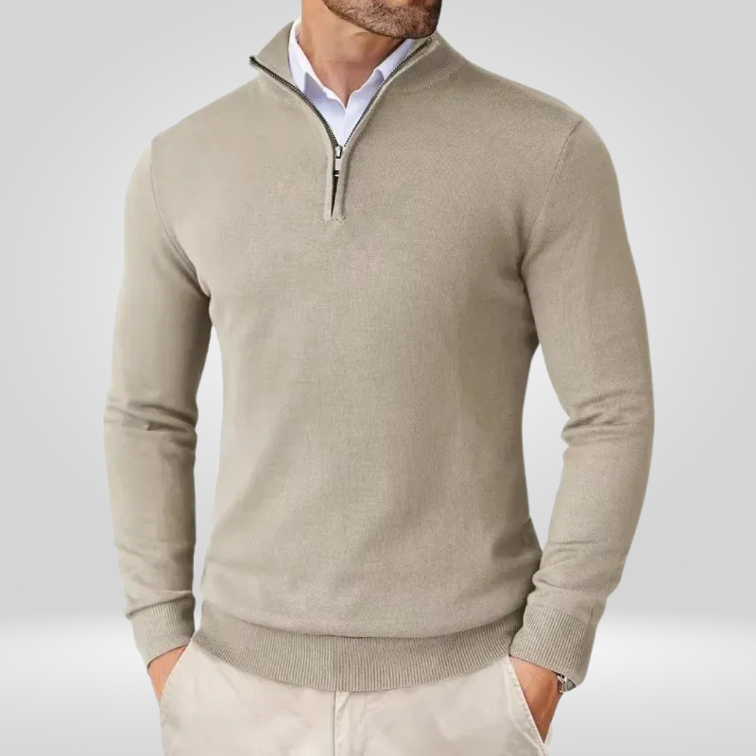 Men's Slim Fit Zip Sweater