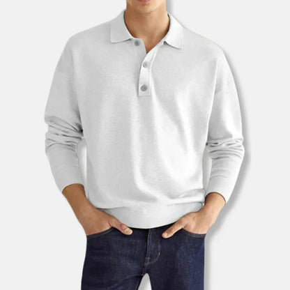 Men's Polo Neck Cotton Jumper