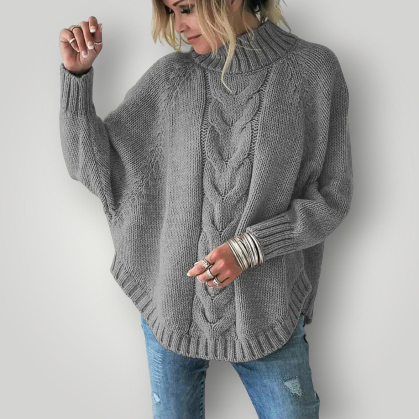 Women's Knitted Jumper Winter Warm Turtleneck