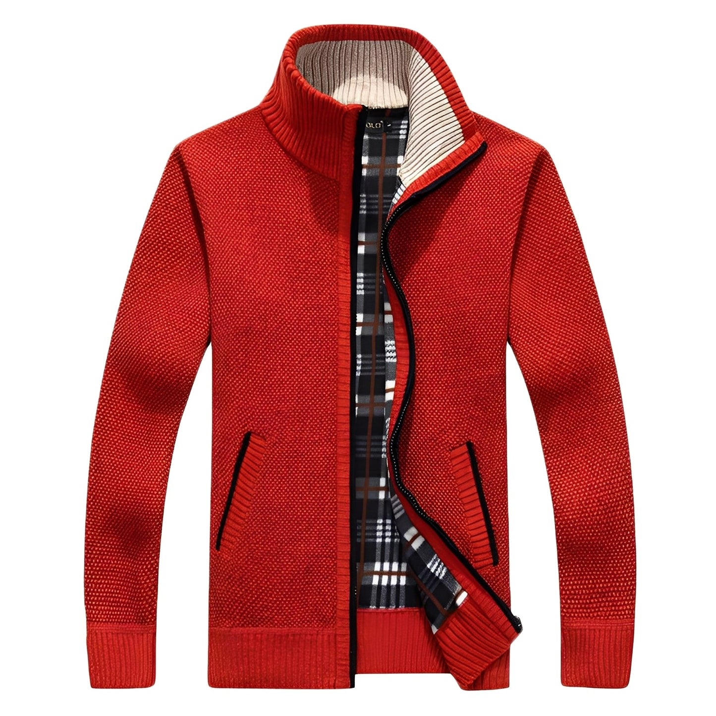 Men's Cardigan Elegant Fleece Lining