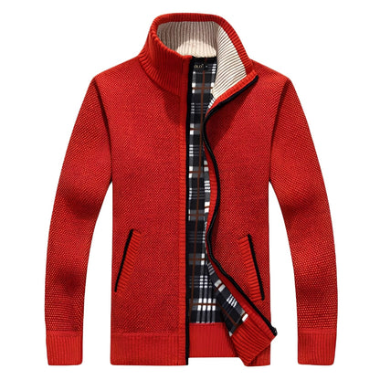 Men's Cardigan Elegant Fleece Lining