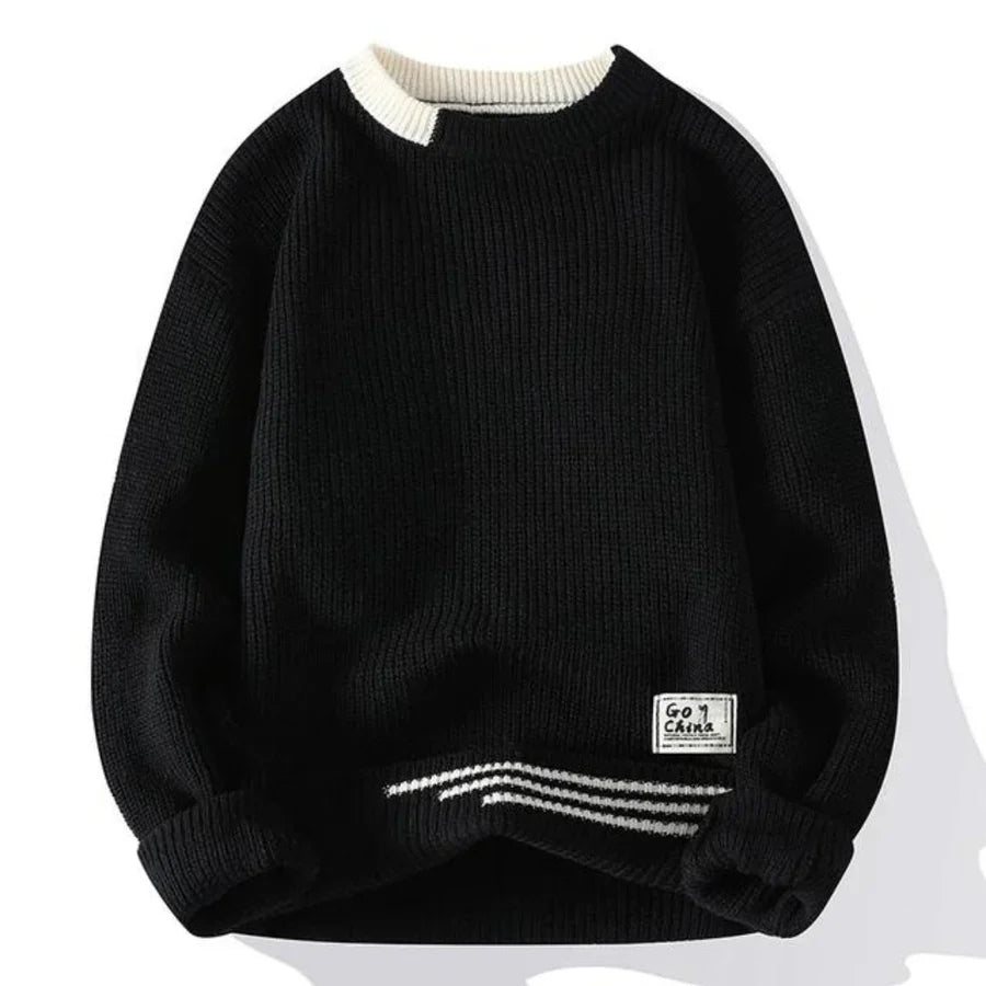 Soft Knit Sweater Men Warm Fleece
