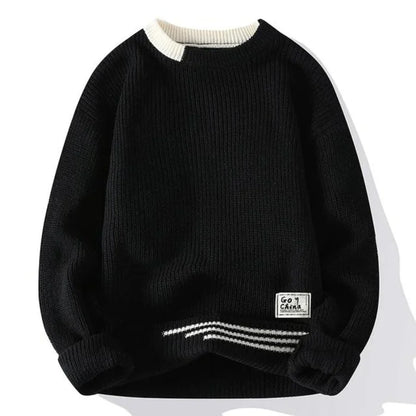 Soft Knit Sweater Men Warm Fleece