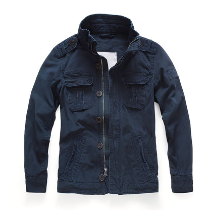 Men's Classic Denim Jacket with Pockets