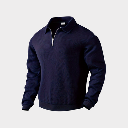 Men's Pullover Casual Sweatshirt with Zipper