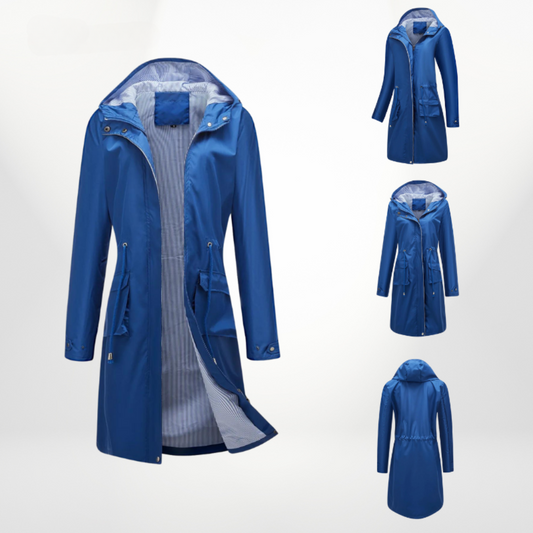 Wasserdichte Trenchcoat Damen Lang - IdealeKleiden