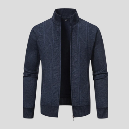 Stylish men's jacket with check pattern