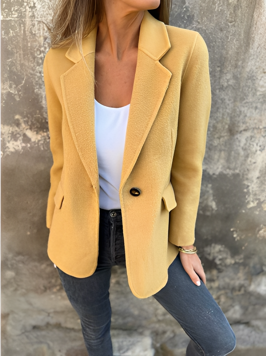Stylish Women's Wool Blazer Modern Design