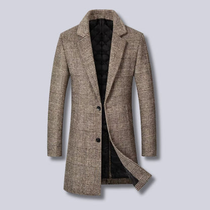 Stylish Plaid Trench Coat for Women