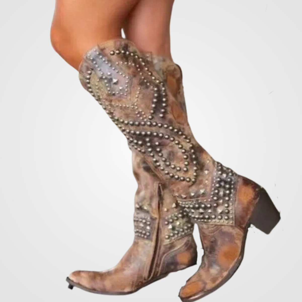 Stylish Boots Long Studded Boots