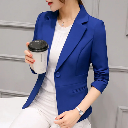 Elegant Women's One-Button Blazer