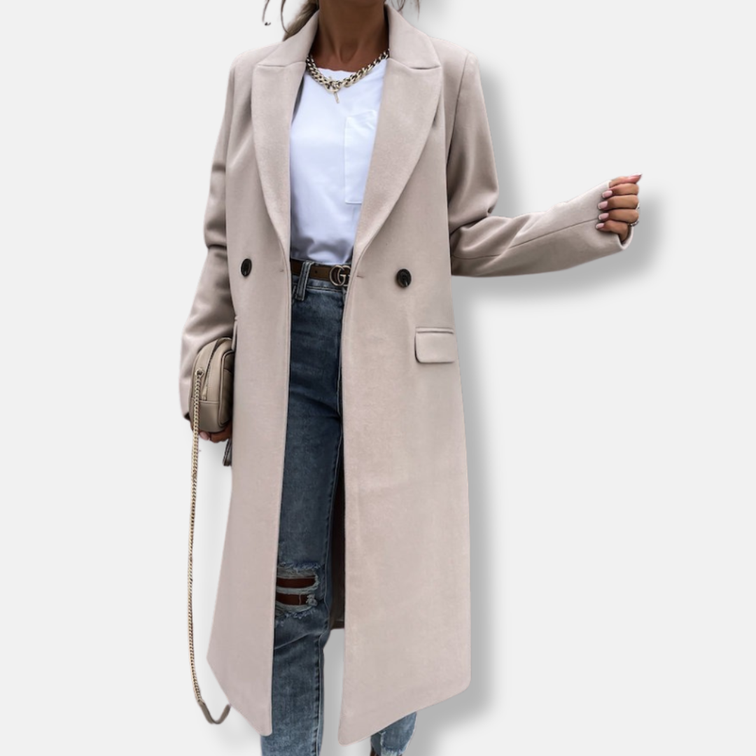 Elegant Long Winter Coat Tailored Fit