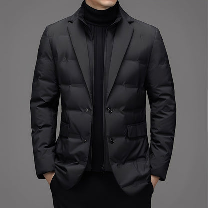 Men's Down Jacket Casual Elegant Black