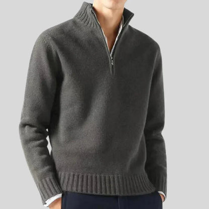 Luxury Men's Half-Zip Pullover