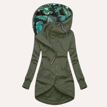 Women's Casual Patterned Hooded Sweatshirt