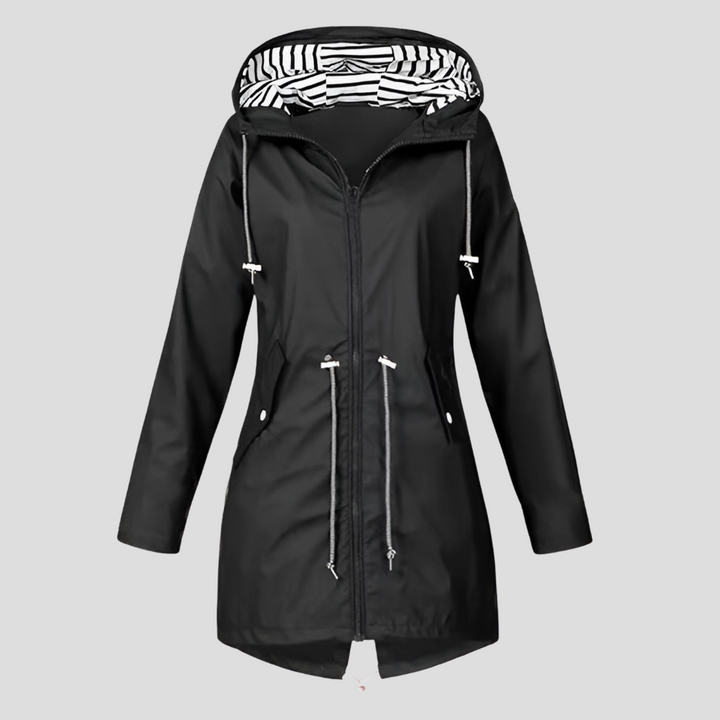Wasserdichte Damenjacke Kapuze Regenjacke - IdealeKleiden