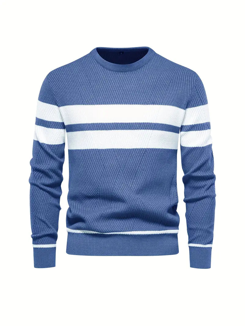 Men's Striped Pattern Modern Jumper
