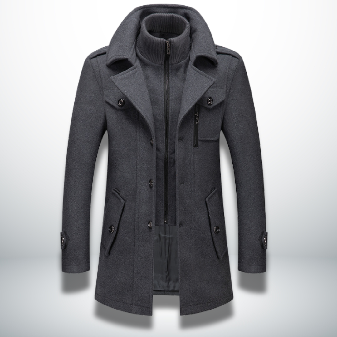 Men's Modern Button-up Coat