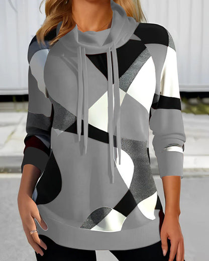 Stylish Hoodie Color Block Design