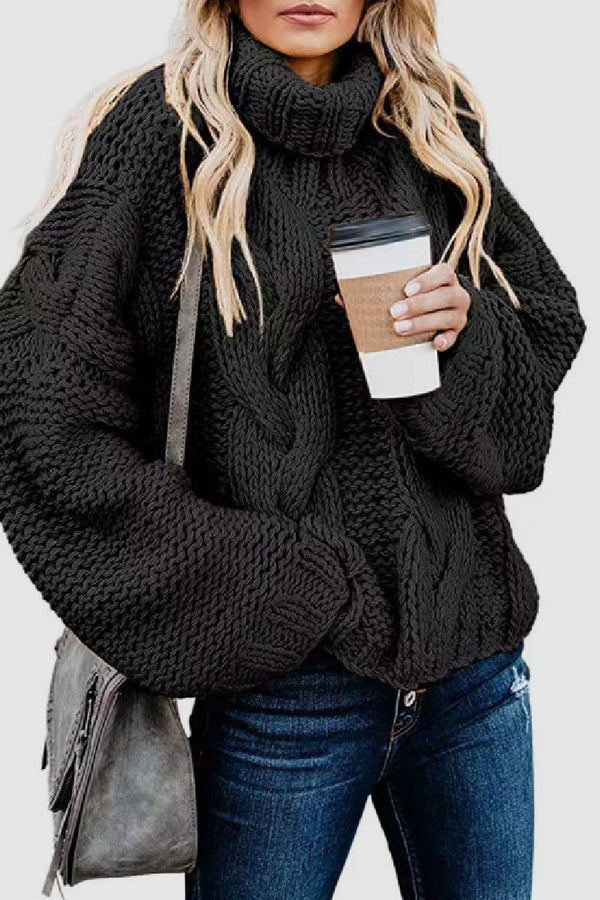 Elegant Cashmere Turtleneck Sweater Winter
