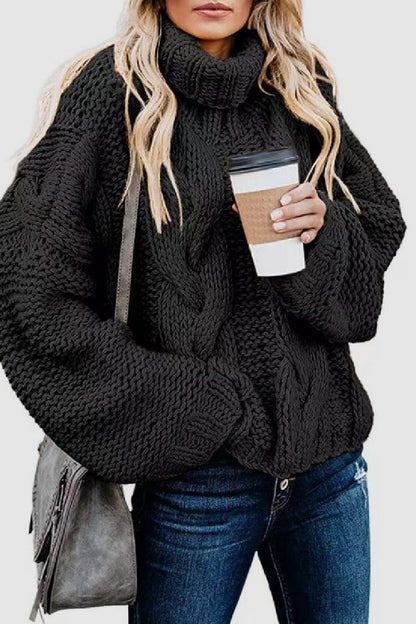 Elegant Cashmere Turtleneck Sweater Winter