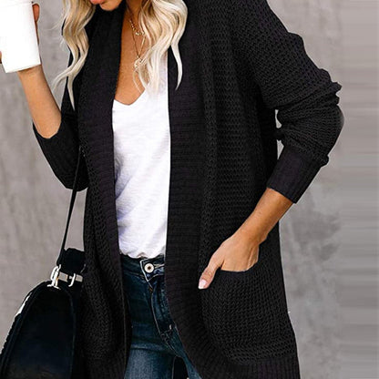 Large Knitted Cardigan Comfortable Loose Fit