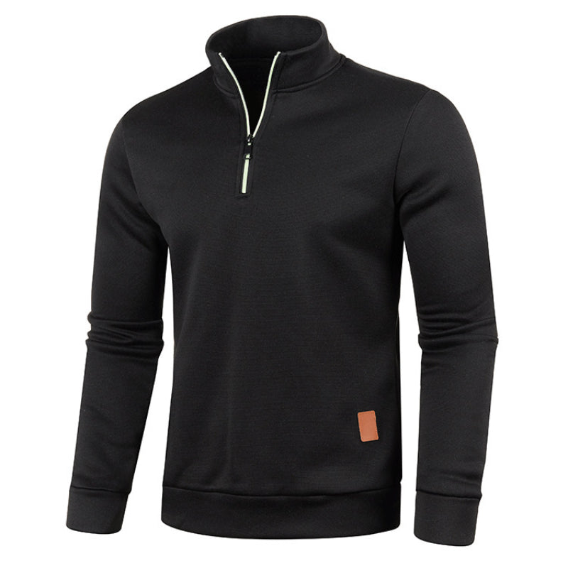 Weicher Strickpullover Damen Pullover mit Polo Kragen - IdealeKleiden