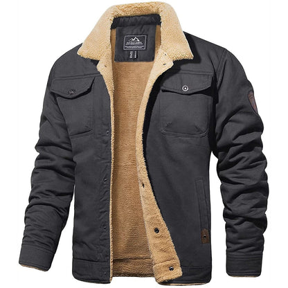 Men's Leather Bomber Jacket