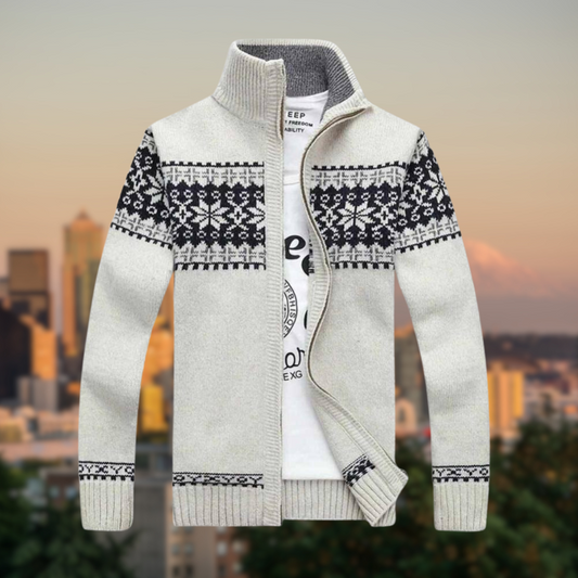 Klassisches Sweatshirt mit Stehkragen - IdealeKleiden