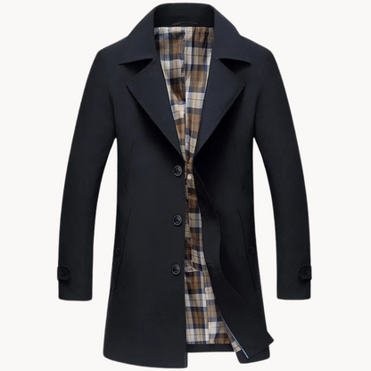 Men's Trench Coat Durable Waterproof Modern Design