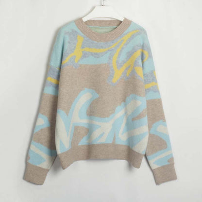 Fashionable Color Block Pullovers