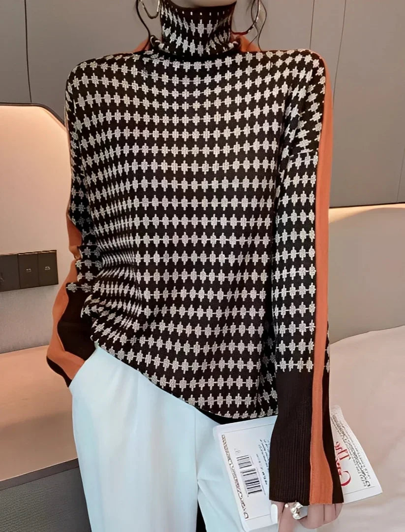 Women's Modern Knitted Turtleneck Sweater