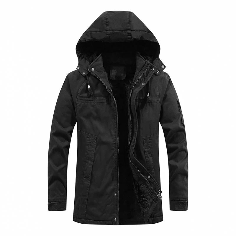 Men's Parka Fleece Warm Insulated