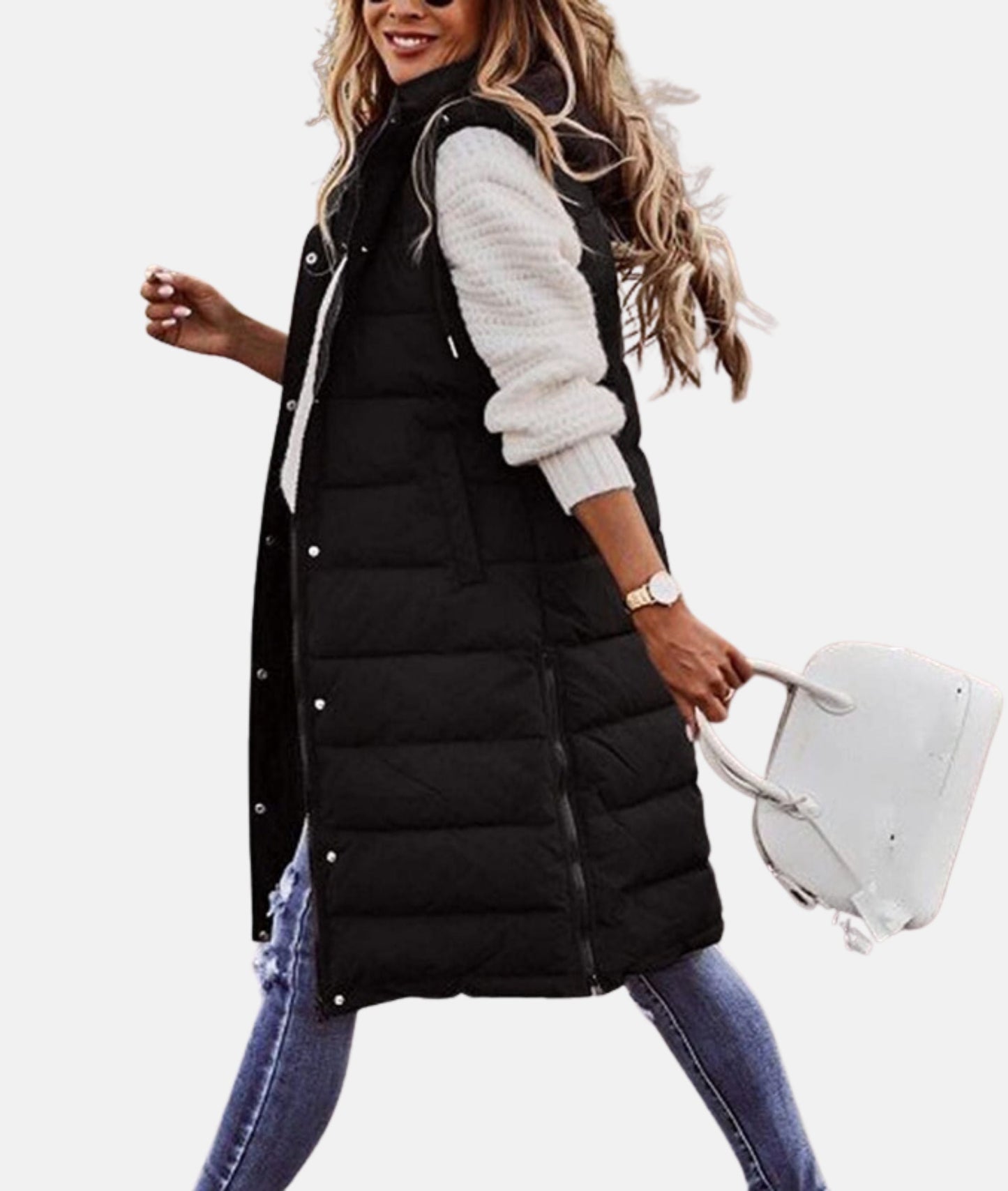 Women's Long Winter Coat with Hood
