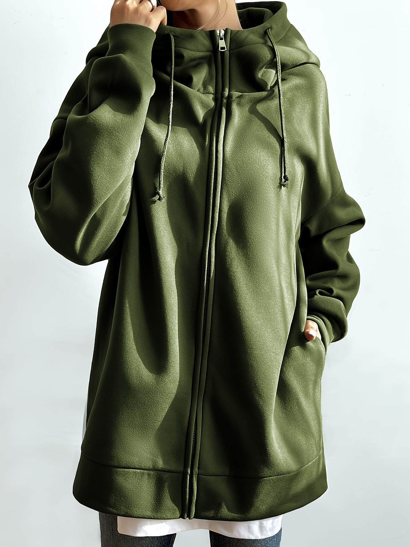 Sporty Hooded Jacket Comfortable