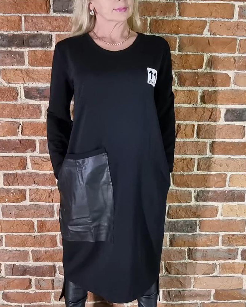 Comfortable plus-size clothing with PU inserts