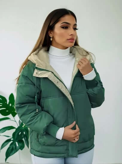 Women's Warm Fleece Jacket Hooded