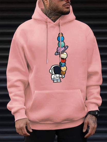 Men's Modern Galactic Astronaut Hoodie