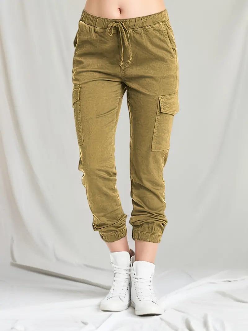 Scarlett - Spring Trousers Cotton Elastic