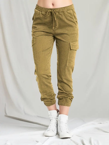 Scarlett - Spring Trousers Cotton Elastic