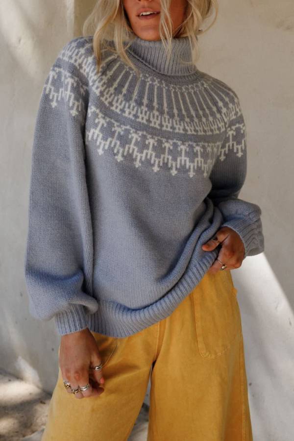 Christmas Sweater Warm Thickened Turtleneck Long Sleeve