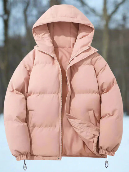 Warm Down Jacket Insulated Quilted with Hood