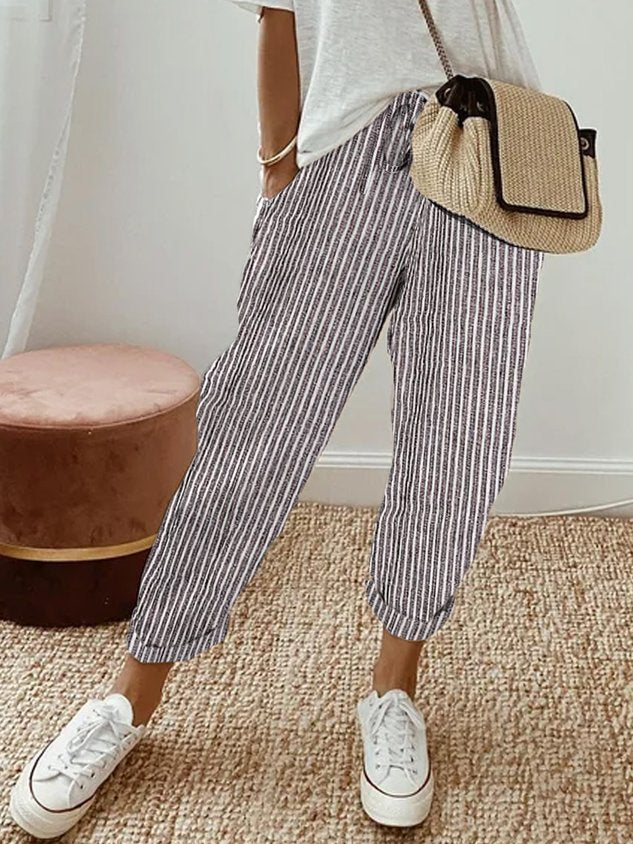Helga | Elegante Leinenhose Sommer