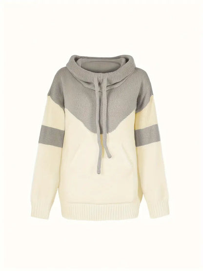Casual Color Block Sweater Modern Style
